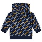 Younger Boys Navy Blue Logo Tracksuit, 1, hi-res