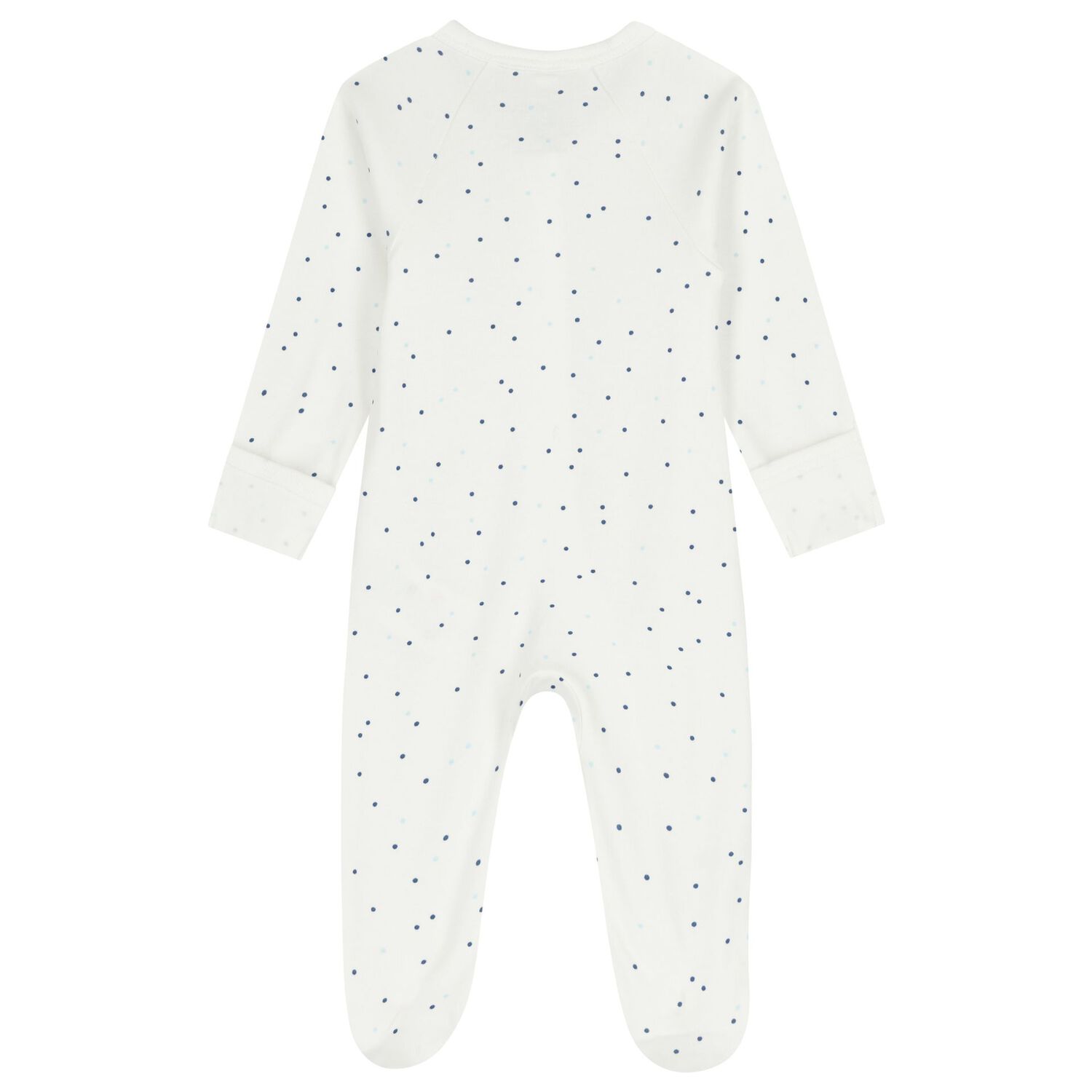 Baby Boys White & Blue Babygrows ( 2 Pack ), 3, hi-res image number null