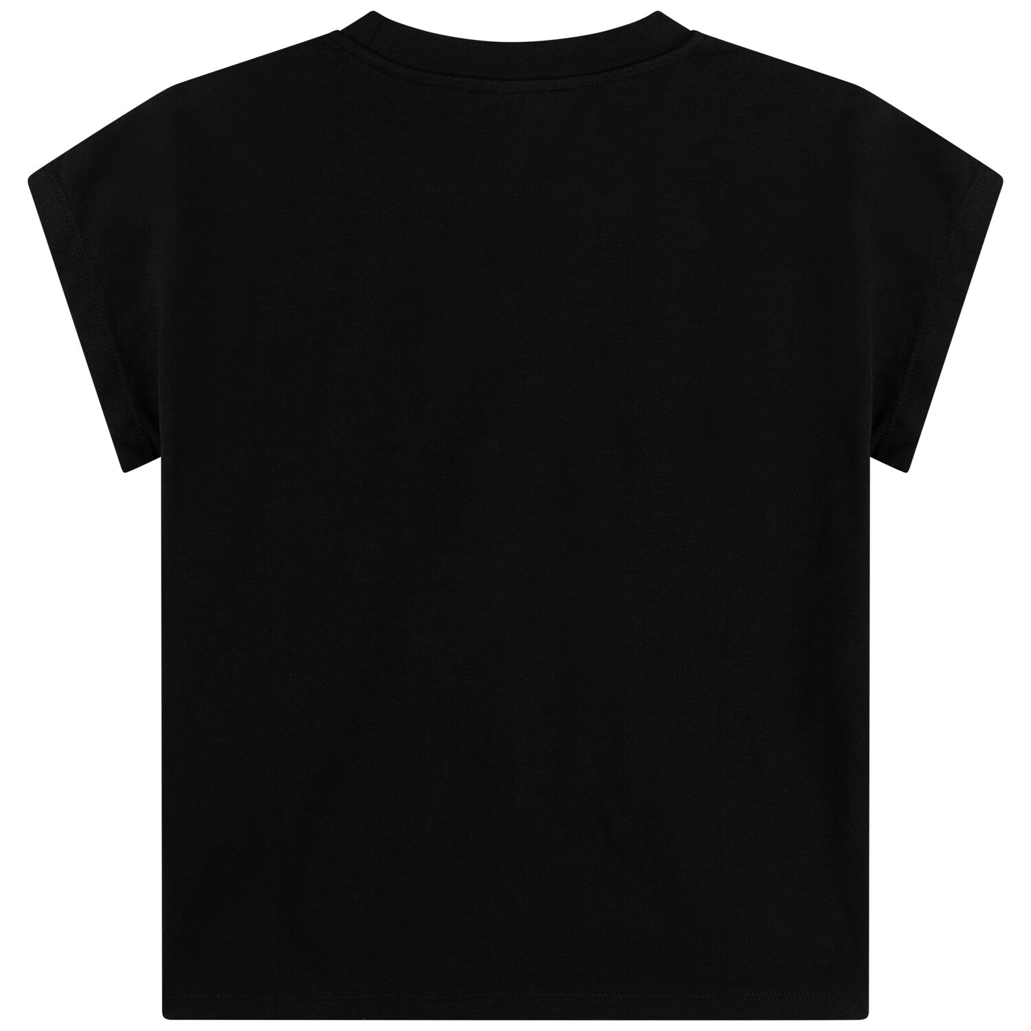 Girls Black Logo T-Shirt, 1, hi-res
