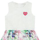 Girls Botanical Print Dress, 1, hi-res