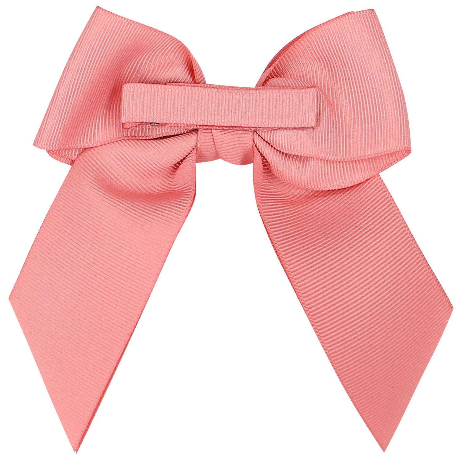 Girls Pink Bow Hairclip, 1, hi-res image number null