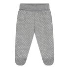 Baby Girls Ivory and Grey 2 Piece Babygrow, 1, hi-res