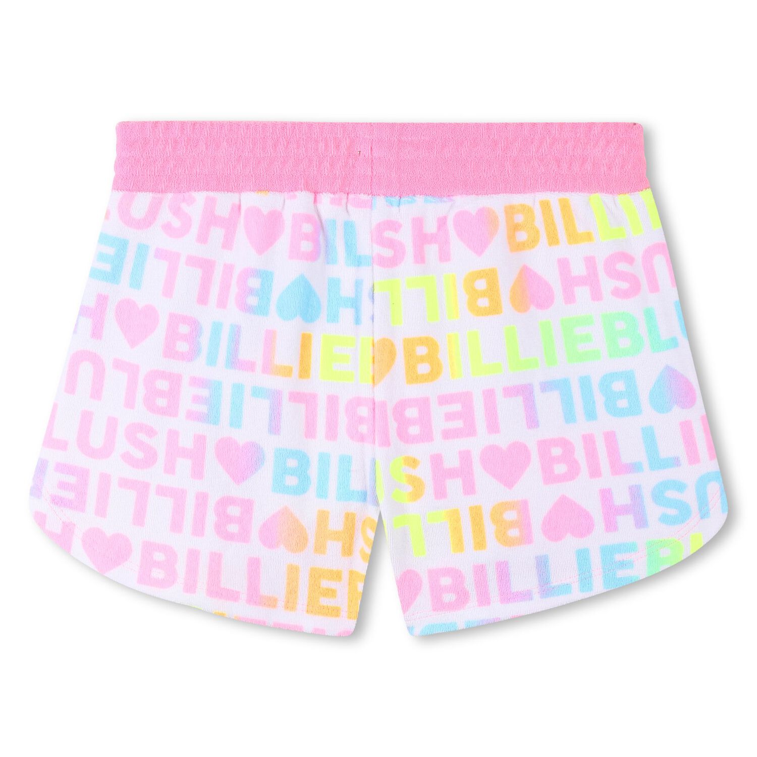 Girls White & Pink Logo Shorts, 1, hi-res image number null
