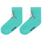 Baby Boys Green, Beige & Black Dino Print Socks ( 3-Pack ), 2, hi-res
