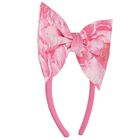 Girls Pink Floral Headband, 1, hi-res