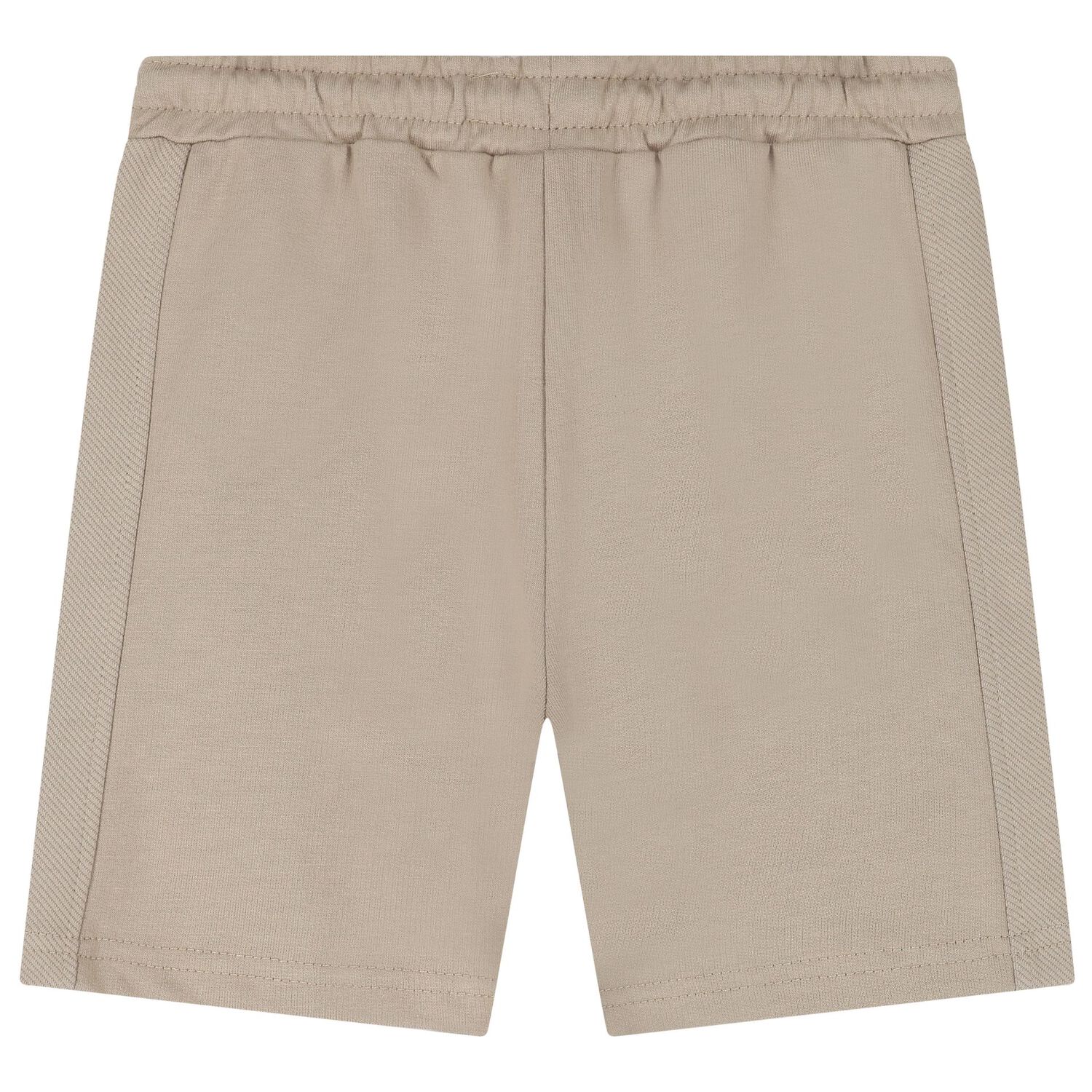Boys White & Beige Shorts Set, 1, hi-res