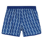 Boys Blue Logo Swim Shorts, 1, hi-res