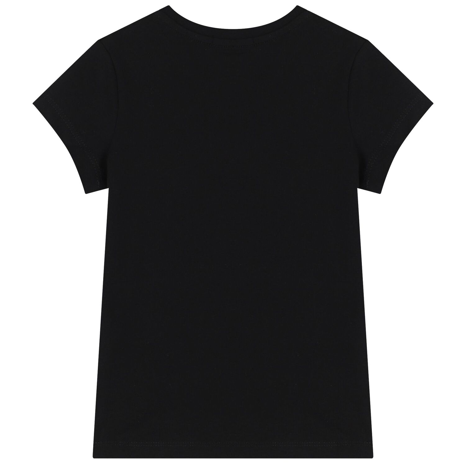Girls Black Logo T-Shirt, 2, hi-res