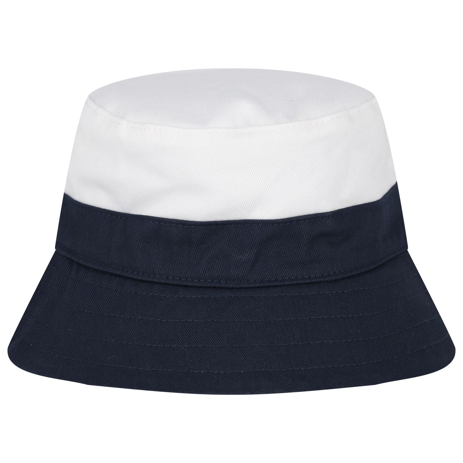 Baby Boys White, Navy Blue & Blue Logo Reversible Hat, 2, hi-res