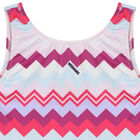 Younger Girls Purple & Pink Zigzag Logo Swimsuit, 1, hi-res