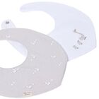 White & Grey Baby Bibs ( 2-Pack ), 2, hi-res