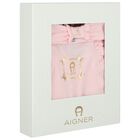 Baby Girls Pink Logo Babygrow Gift Set, 1, hi-res