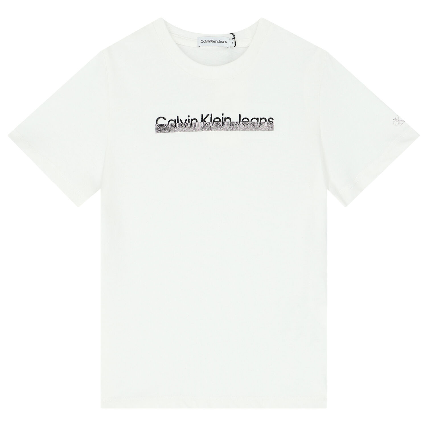 Boys White Logo T-Shirt, 2, hi-res