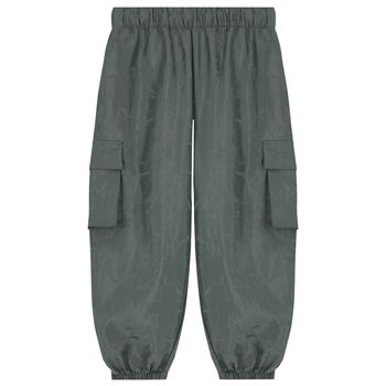 Boys Grey Logo Trousers