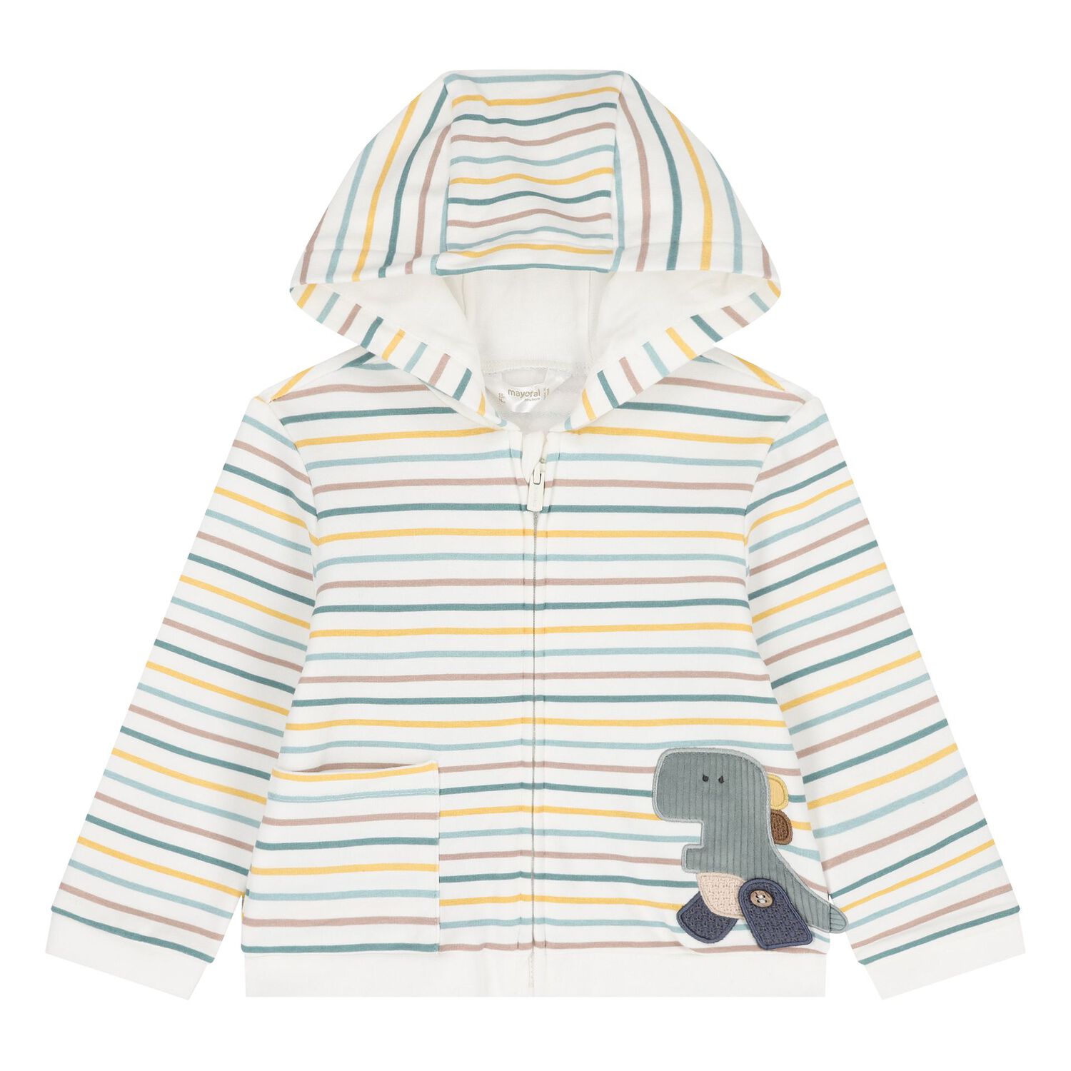 Baby Boys Ivory & Green Tracksuit Set (3 Piece), 3, hi-res