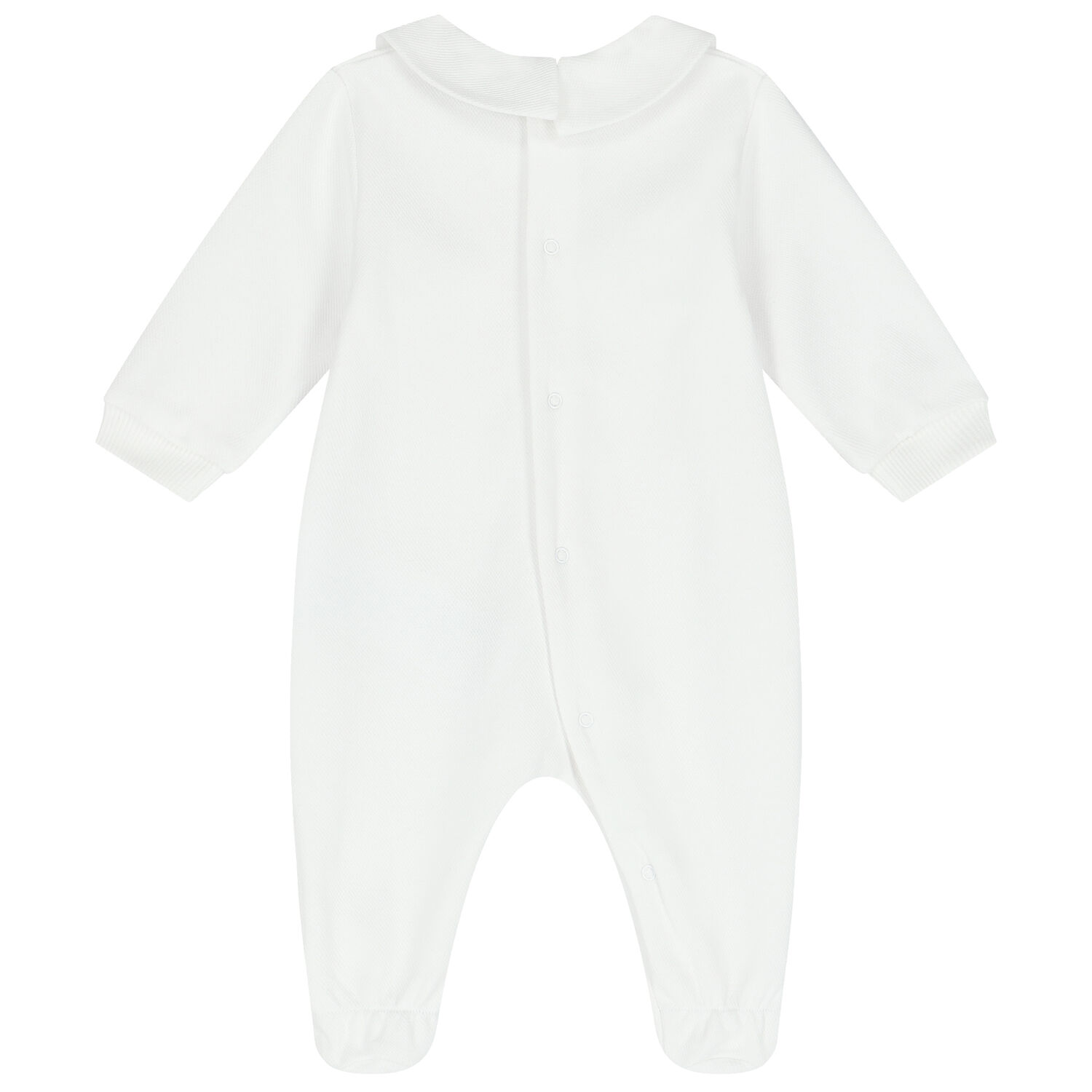 White Logo Babygrow, 1, hi-res