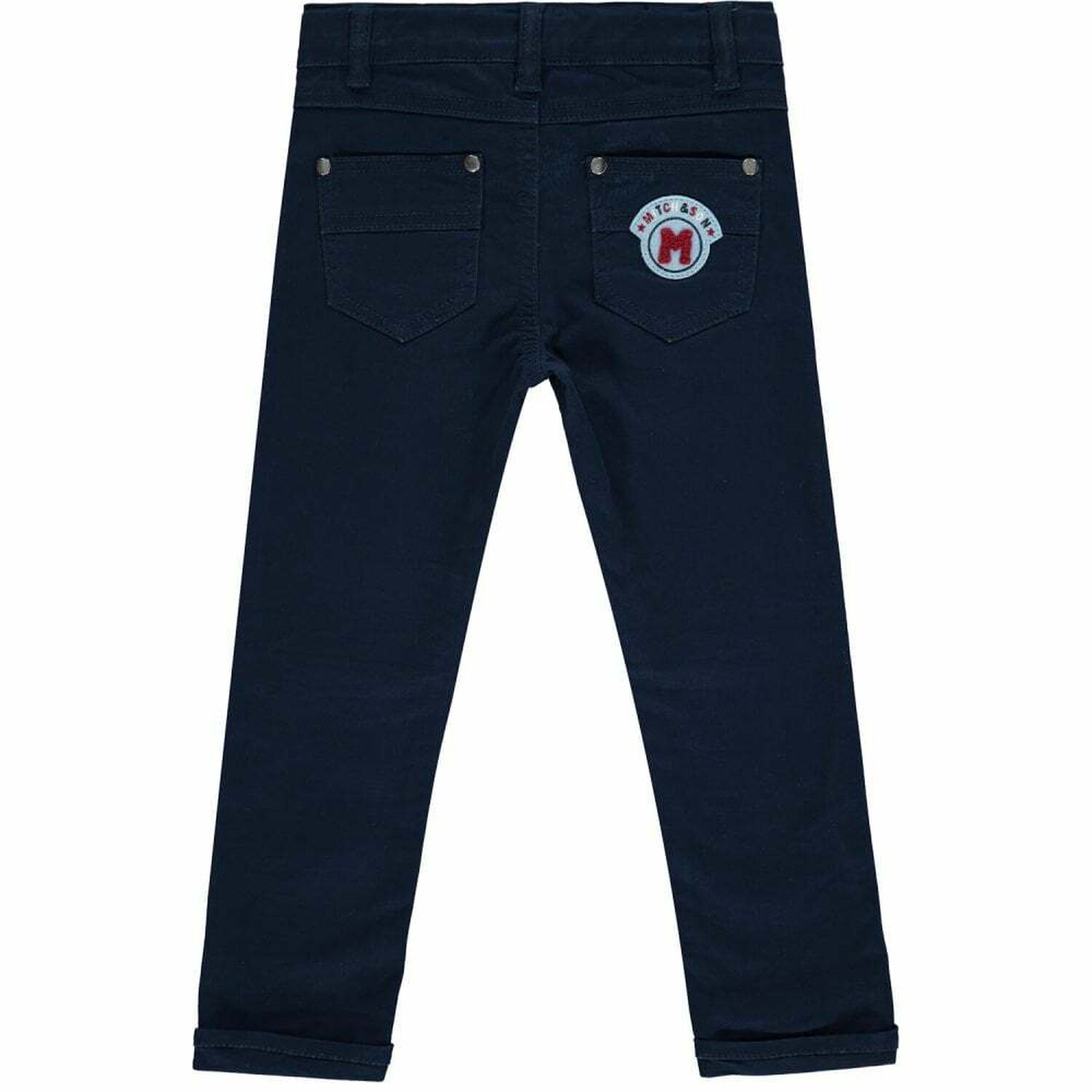 Boys Navy Logo Trousers, 1, hi-res image number null