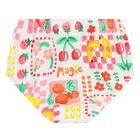 Younger Girls White Fruits Dress Set, 2, hi-res