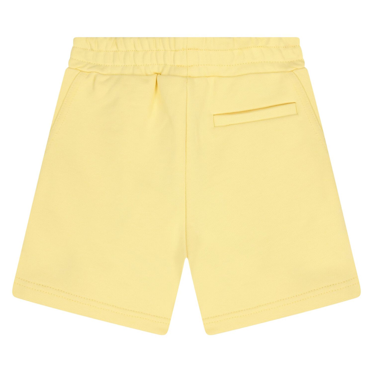 Younger Boys Yellow Logo Shorts, 1, hi-res