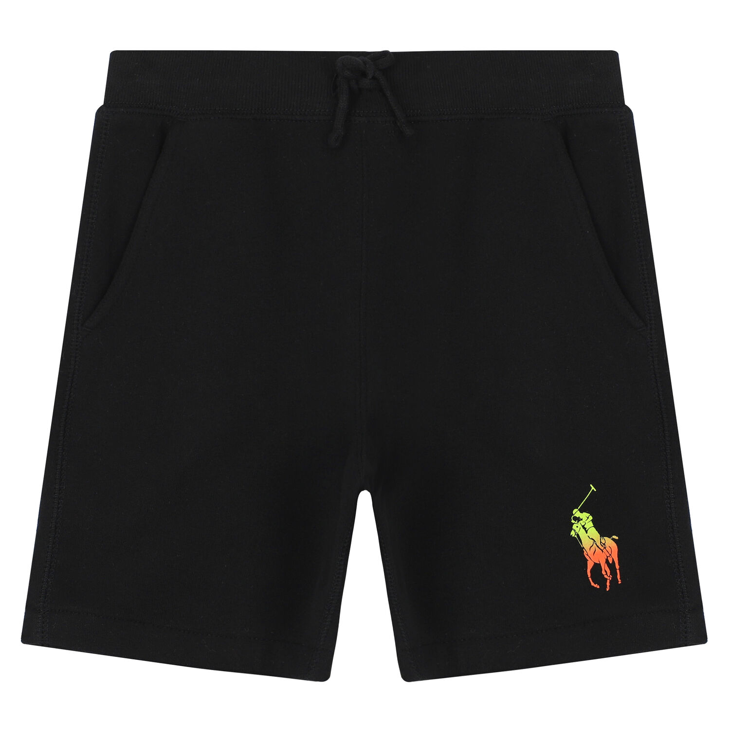 Boys Black Logo Shorts, 1, hi-res image number null