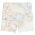 Baby Boys Blue & Ivory Geo Map Babygrow Gift Set, 1, hi-res
