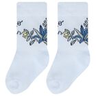 Blue & Grey Logo Baby Socks ( 2-Pack ), 2, hi-res
