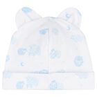 Baby Boys White & Blue Sheep Hat, 1, hi-res