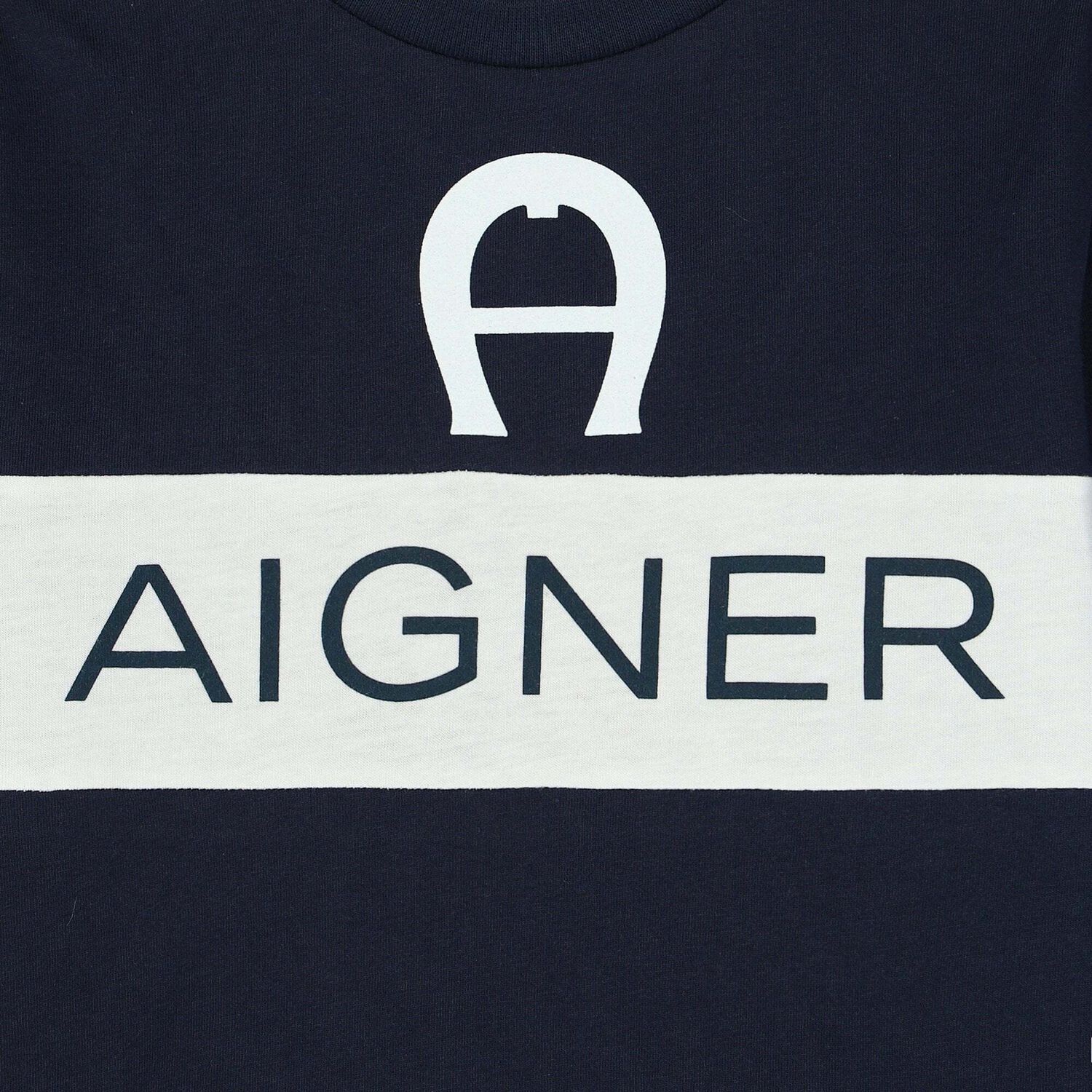 Boys Navy Blue Logo Long Sleeve, 1, hi-res