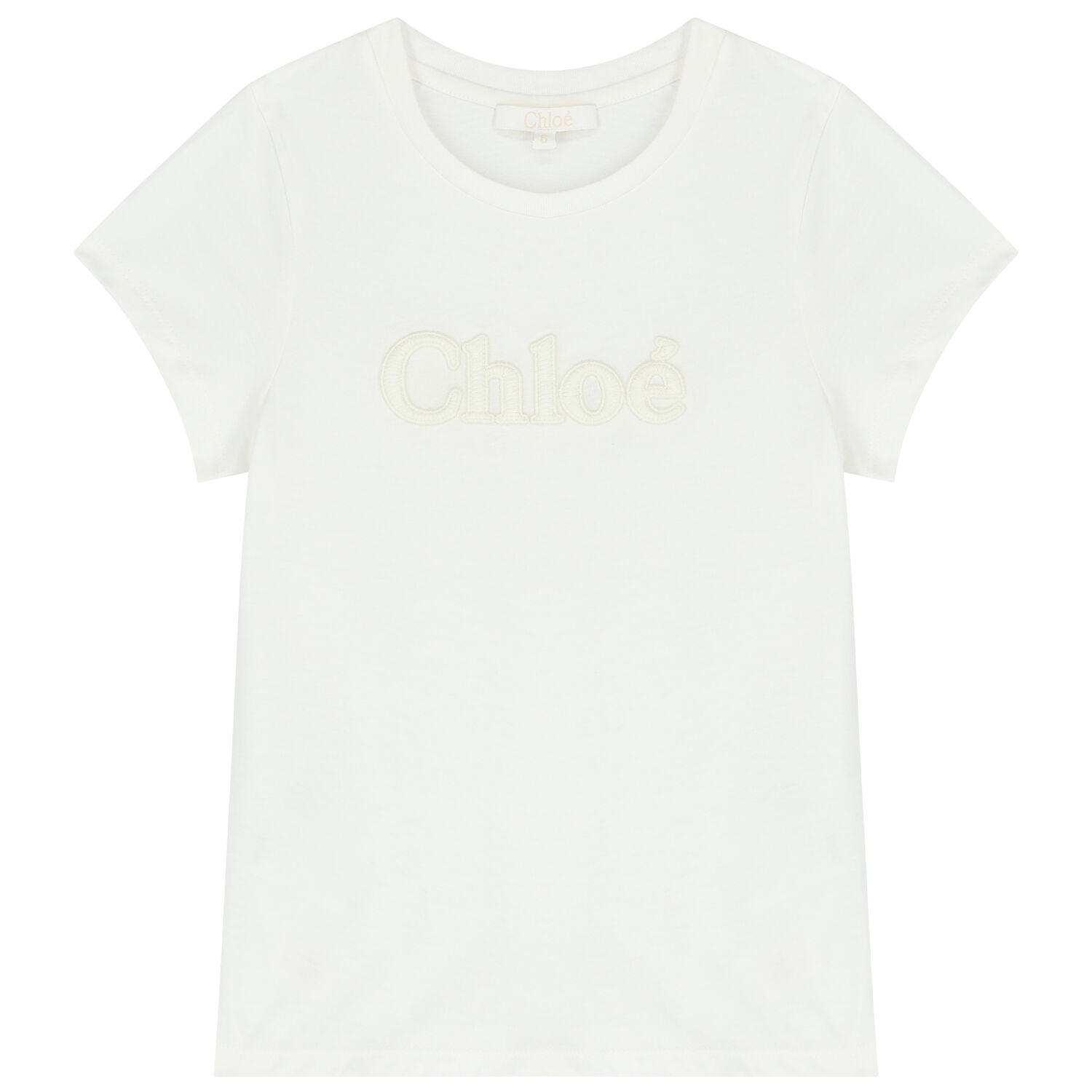 Girls Ivory Logo T-Shirt, 1, hi-res