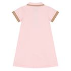 Younger Girls Pink Logo Polo Dress, 2, hi-res