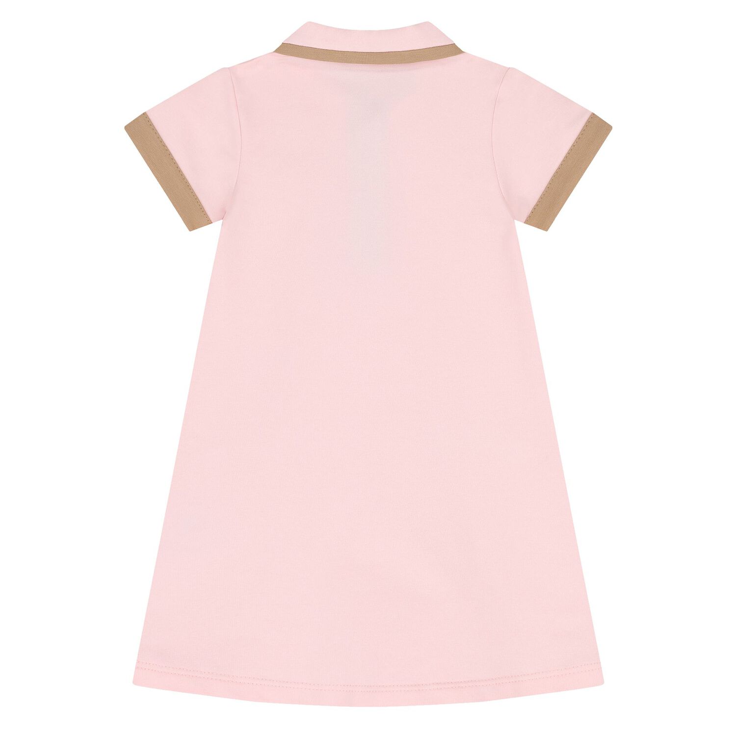 Younger Girls Pink Logo Polo Dress, 2, hi-res