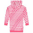 Girls Pink Logo Dress, 1, hi-res