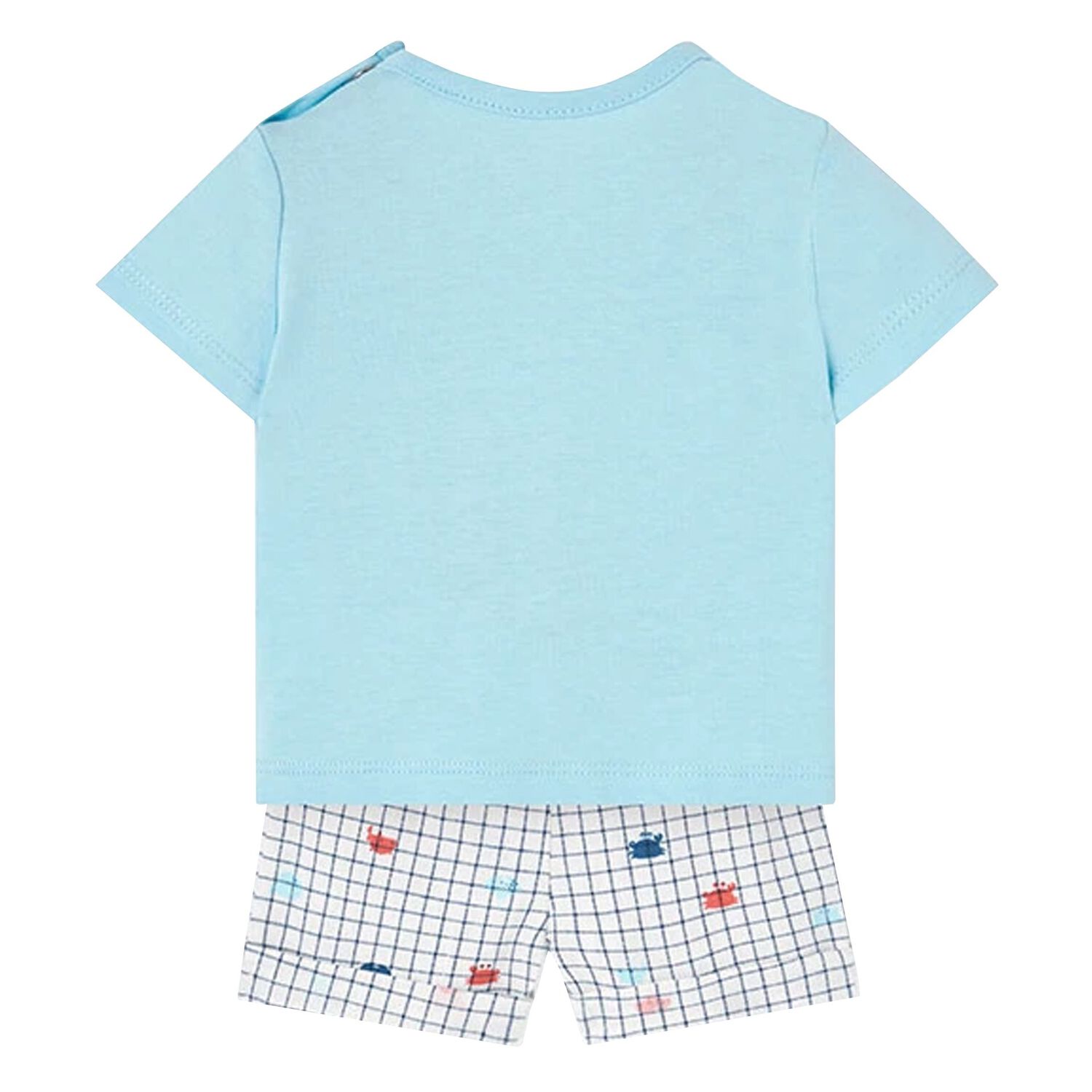 Younger Boys Blue & Ivory Shorts Set, 1, hi-res image number null