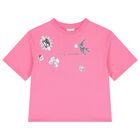 Girls Pink Logo T-Shirt, 1, hi-res