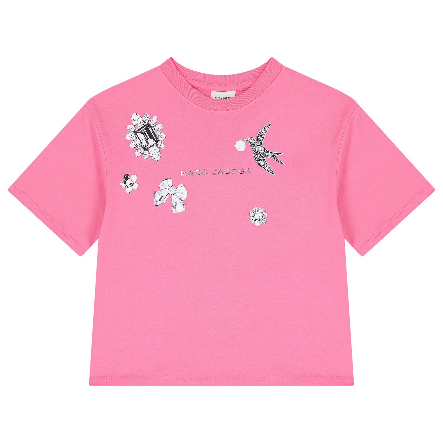 Girls Pink Logo T-Shirt, 1, hi-res