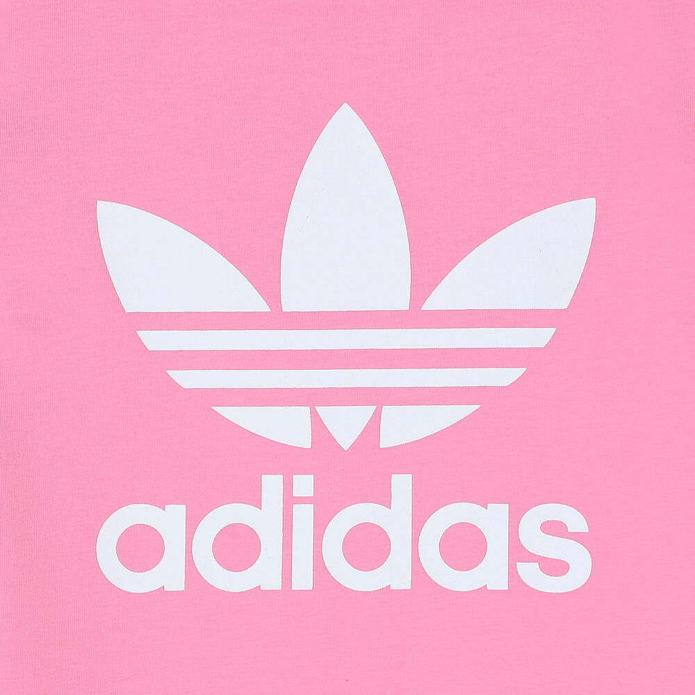 adidas Originals Girls Pink Logo Dress | Junior Couture UK