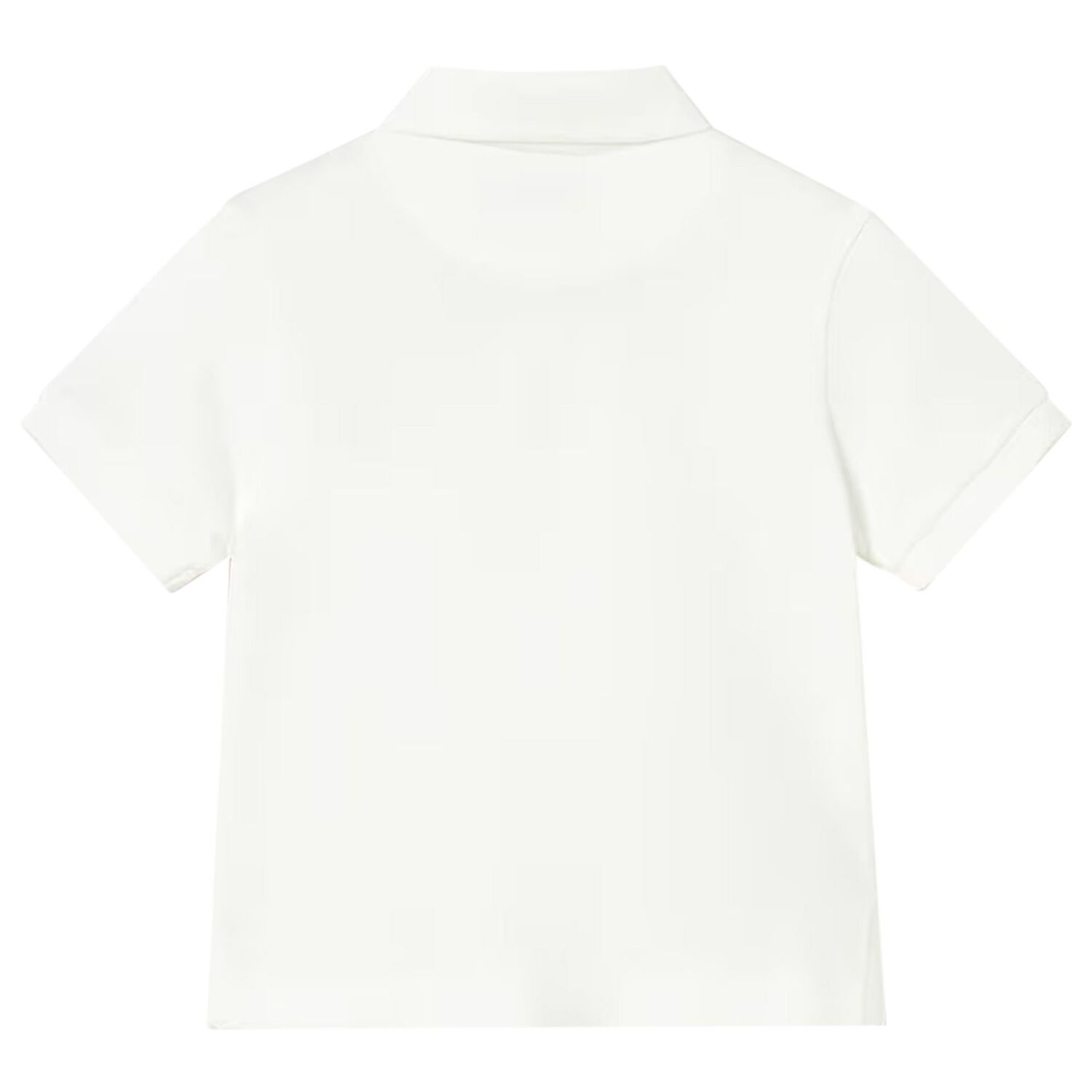 Younger Boys Ivory Animals Polo Shirt, 1, hi-res