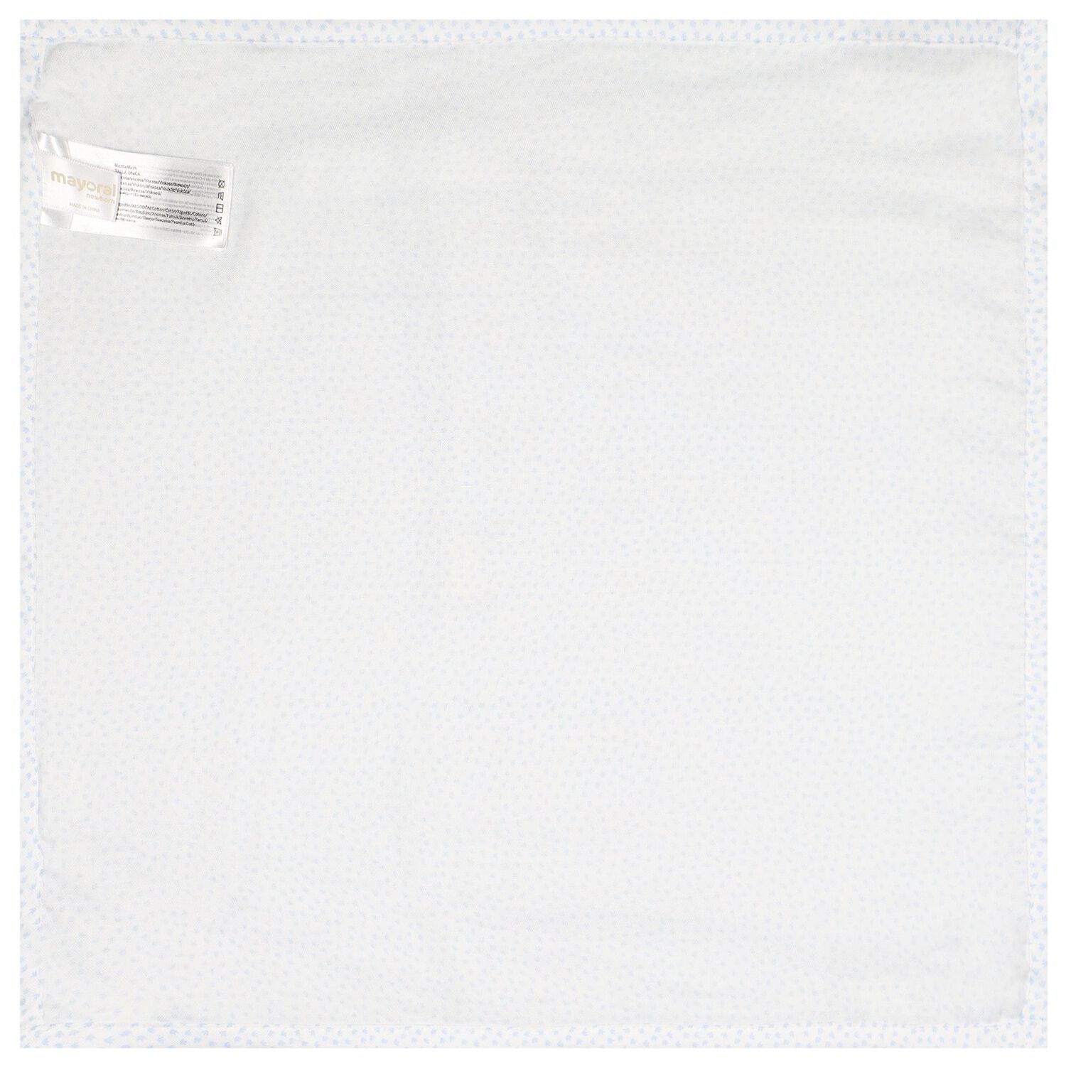 Baby Boys Ivory & Blue Muslin Swaddles ( 3-Pack ), 2, hi-res