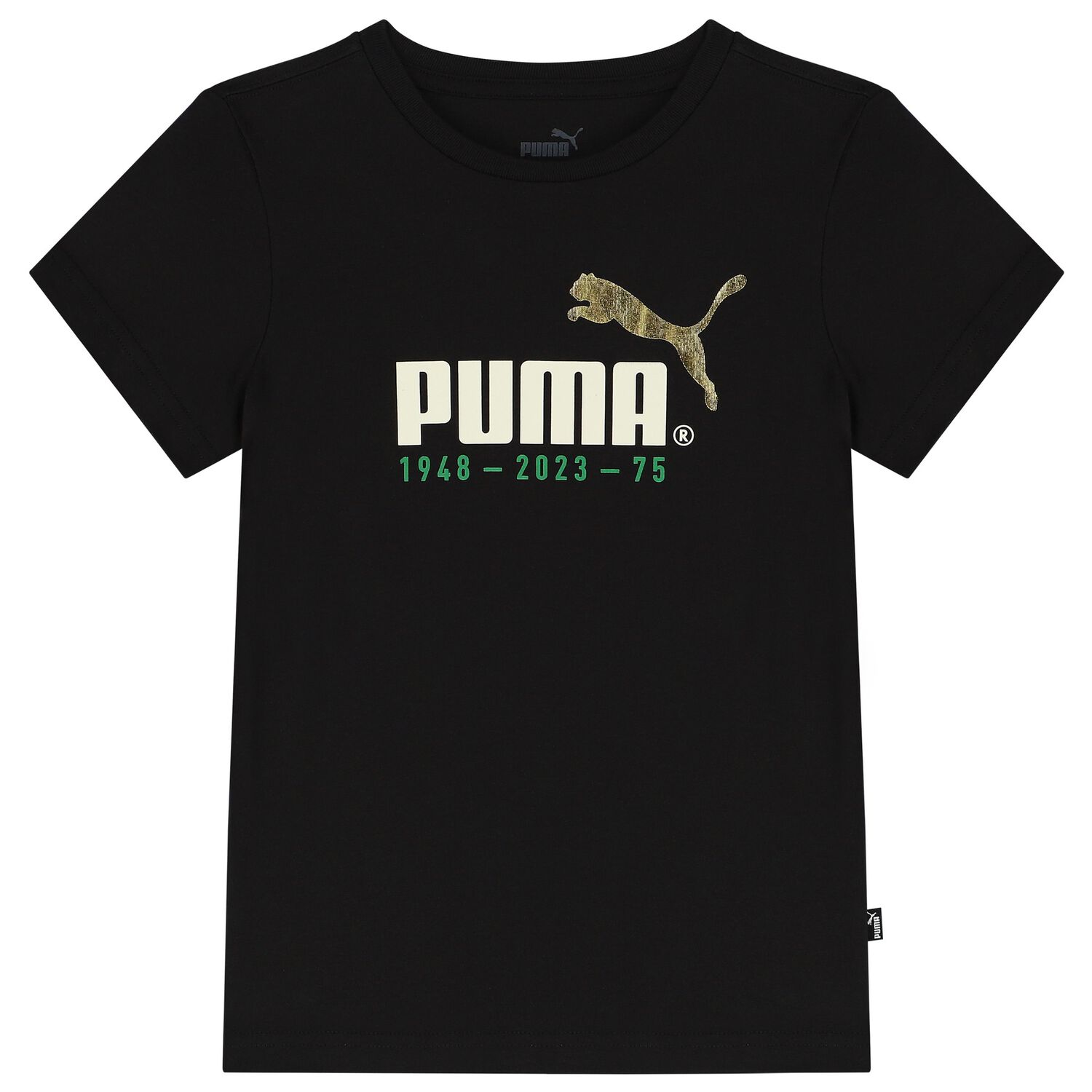 Boys Black Logo T-Shirt, 1, hi-res image number null