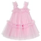 Baby Girls Pink Embellished Tulle Dress Set, 1, hi-res