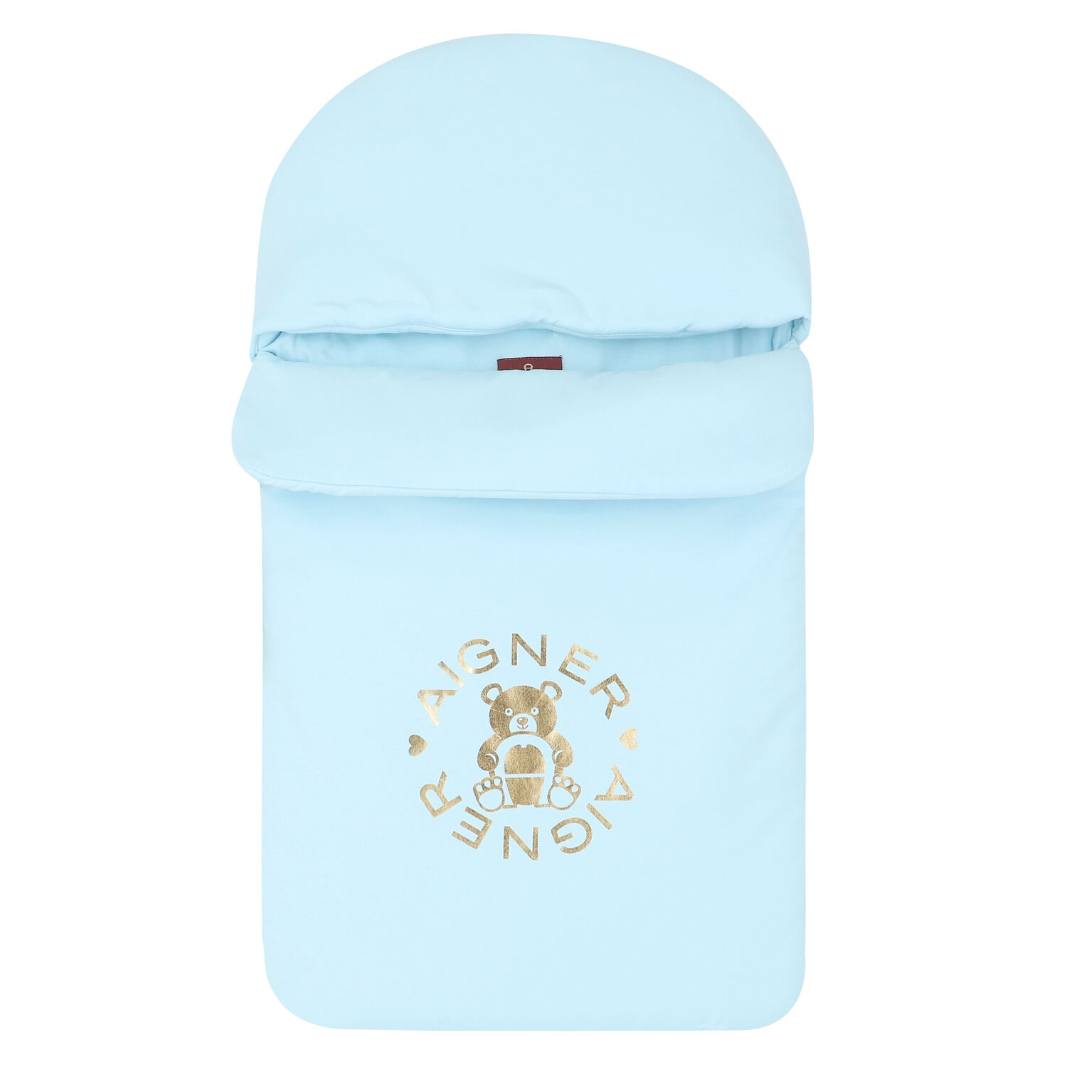 Blue & Gold Teddy Baby Nest, 2, hi-res