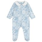 Baby Boys Blue & White Babygrow, 1, hi-res