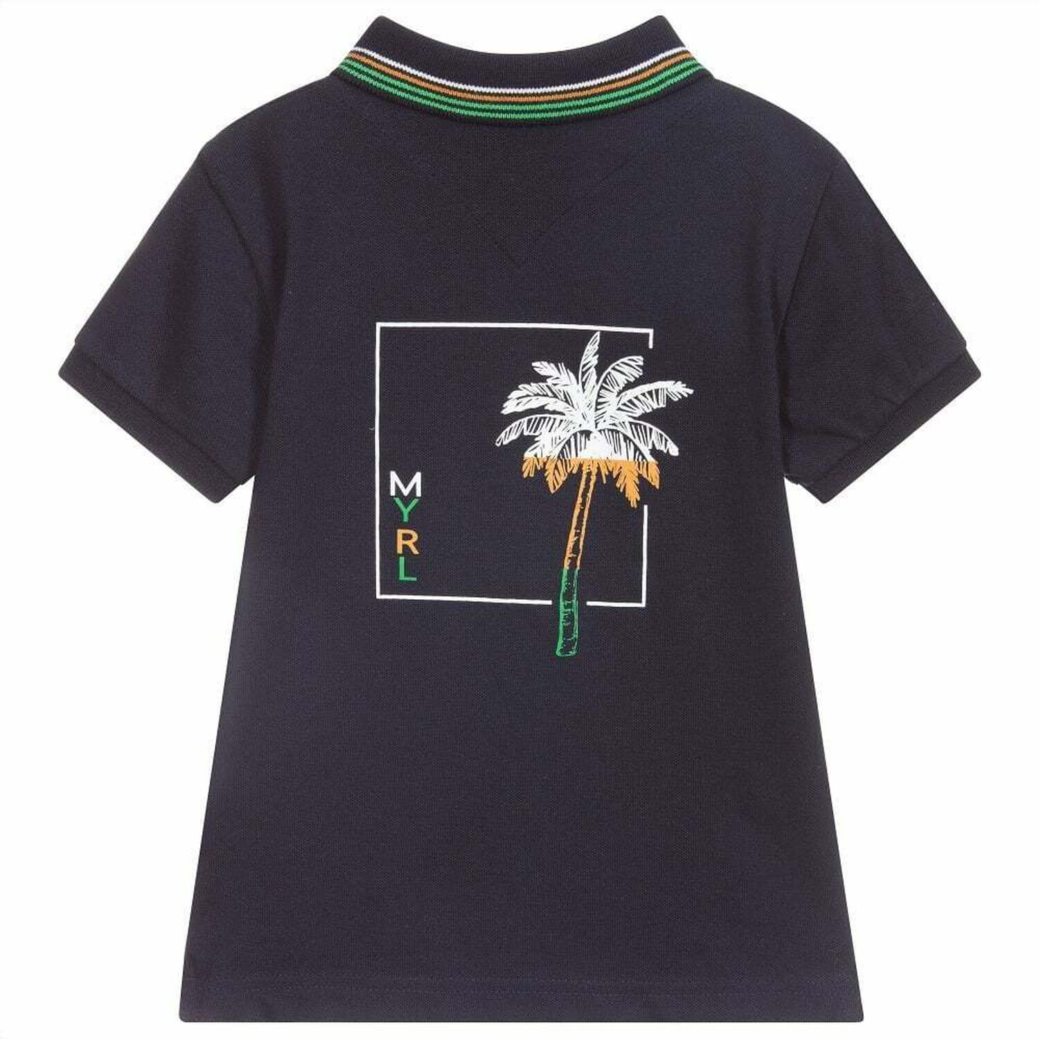 Boys Navy Polo Shirt, 1, hi-res image number null