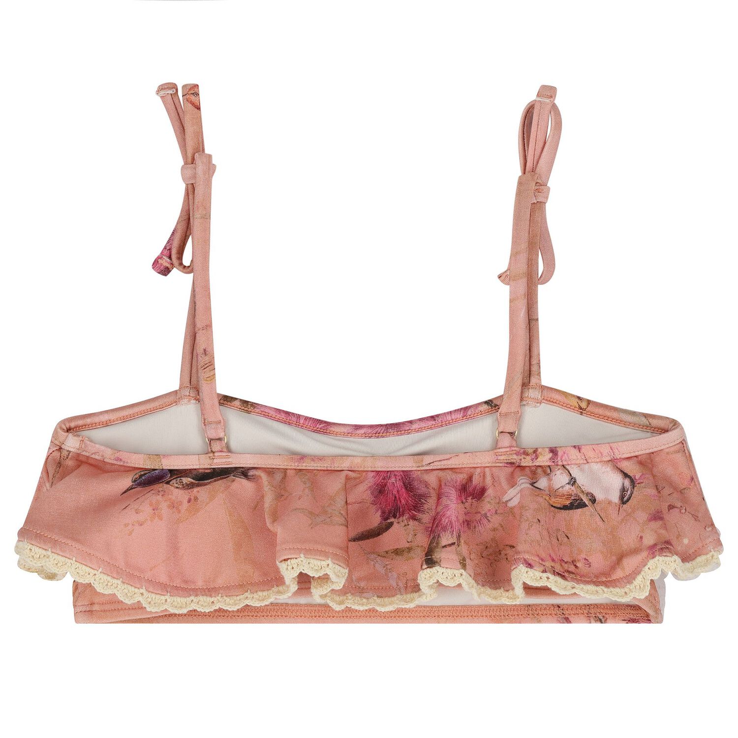 Girls Pink Floral Bikini, 1, hi-res