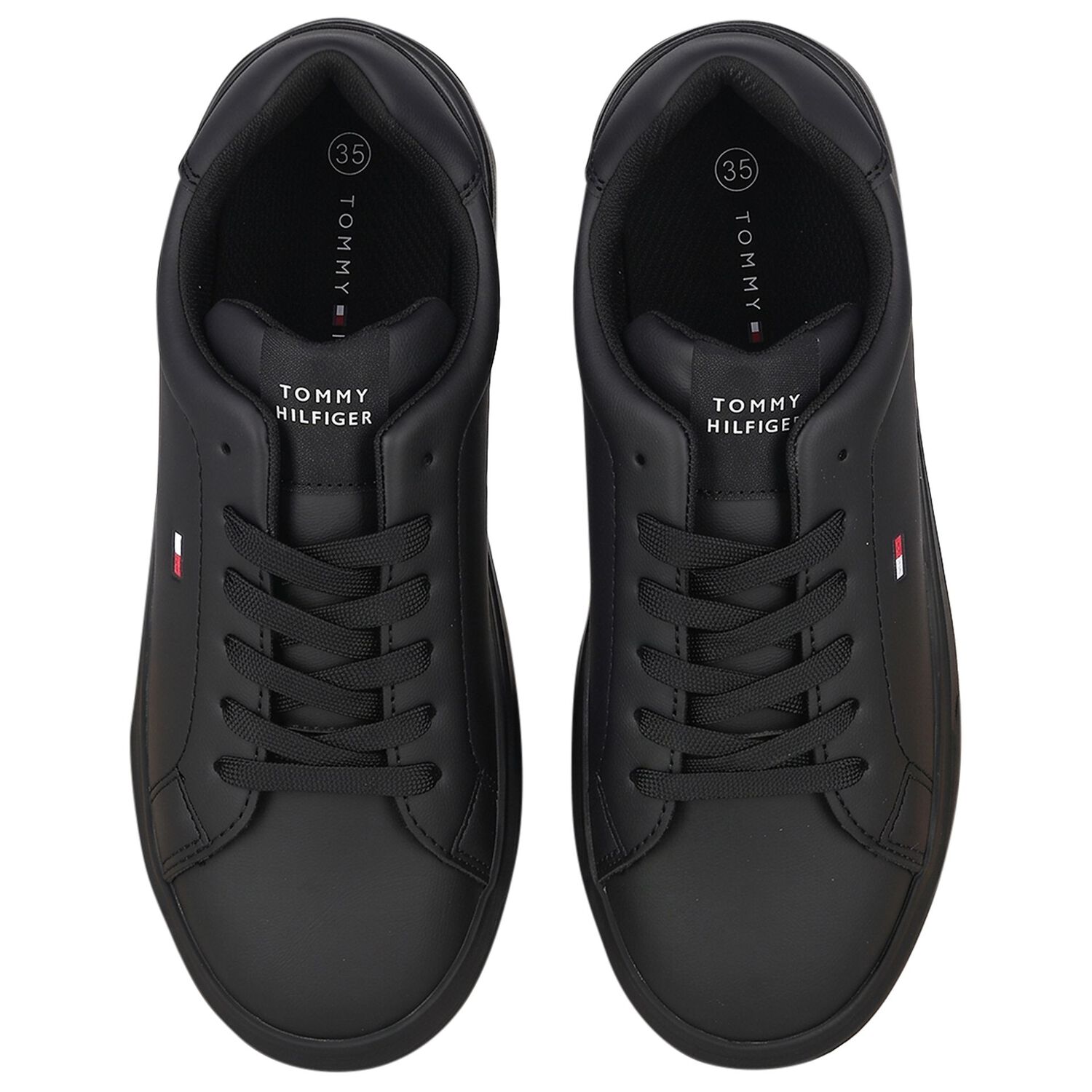 Boys Black Logo Trainers, 1, hi-res