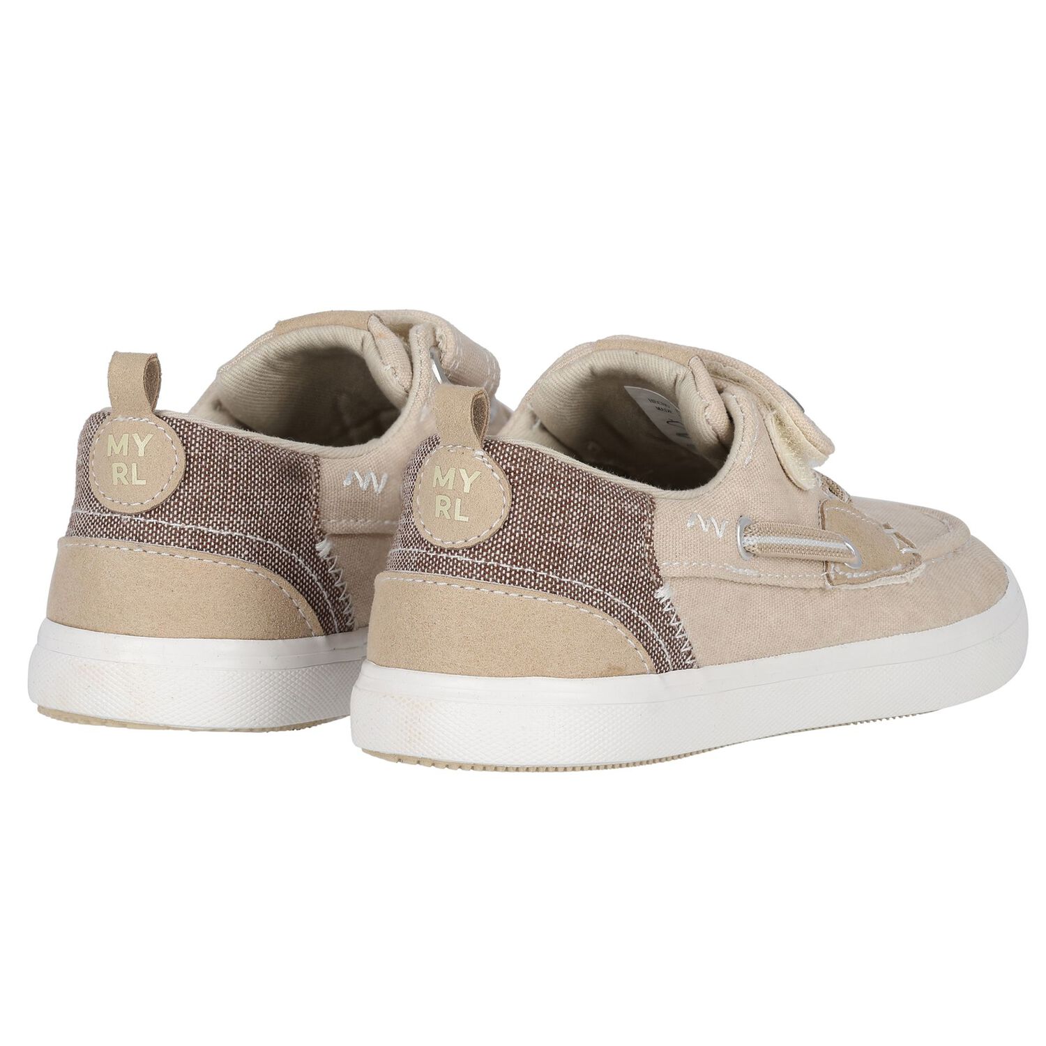 Boys Beige Boat Shoes, 1, hi-res