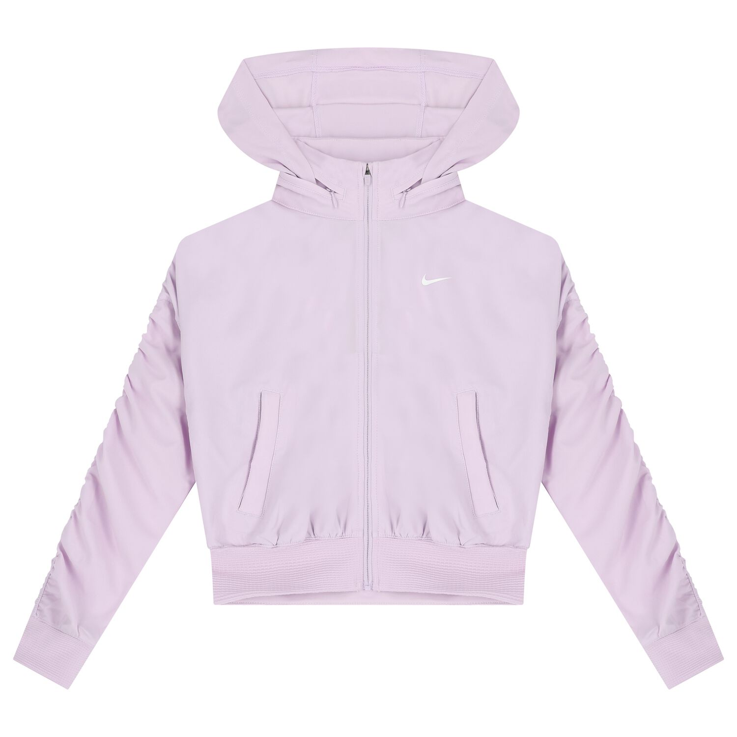 Girls Purple Logo Zip Up Top, 1, hi-res