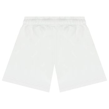 Girls White Logo Shorts