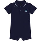 Baby Boys Navy Blue Tiger Romper, 1, hi-res