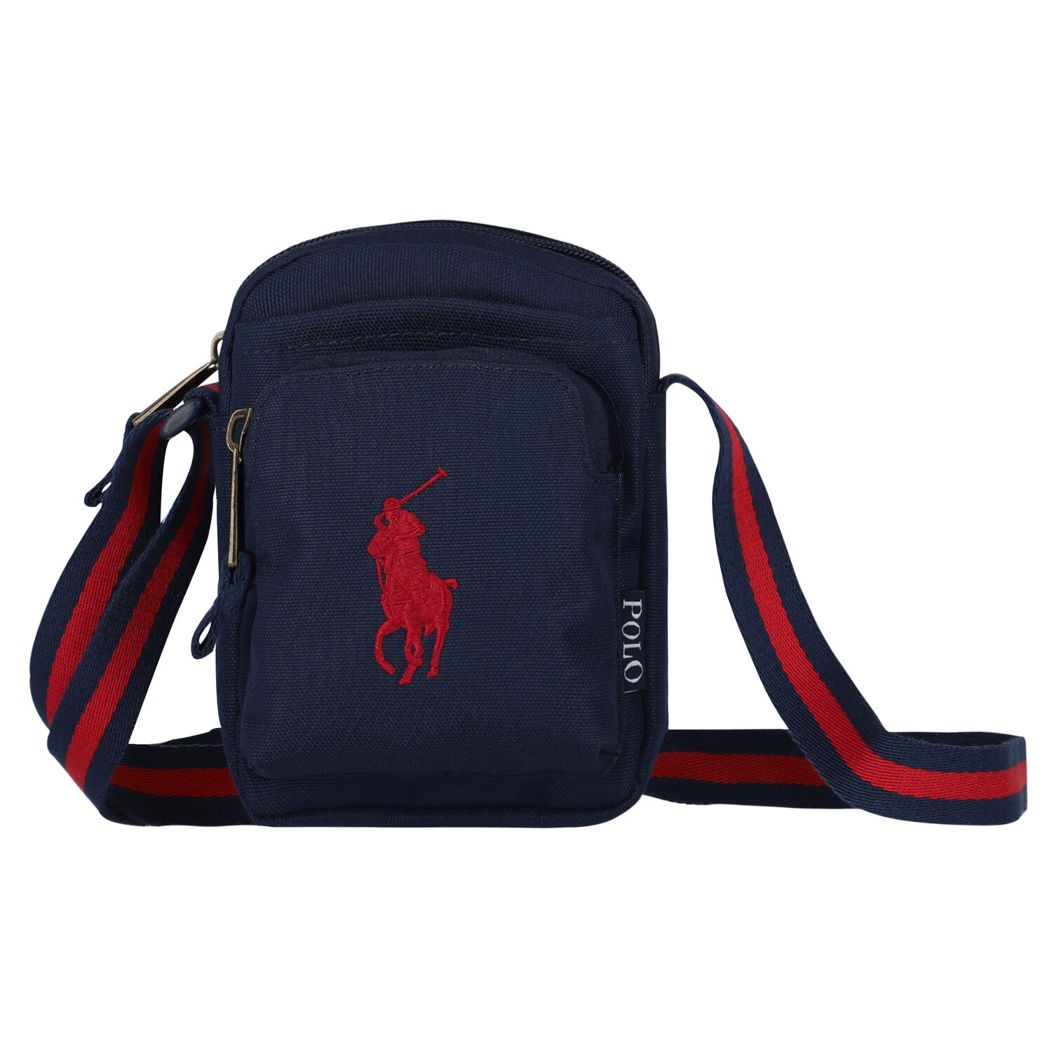 Boys Navy Logo Crossbody Bag, 1, hi-res